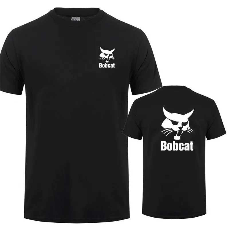 Heavy Equipment Logos - Camiseta Bobcat de verano para hombre,
