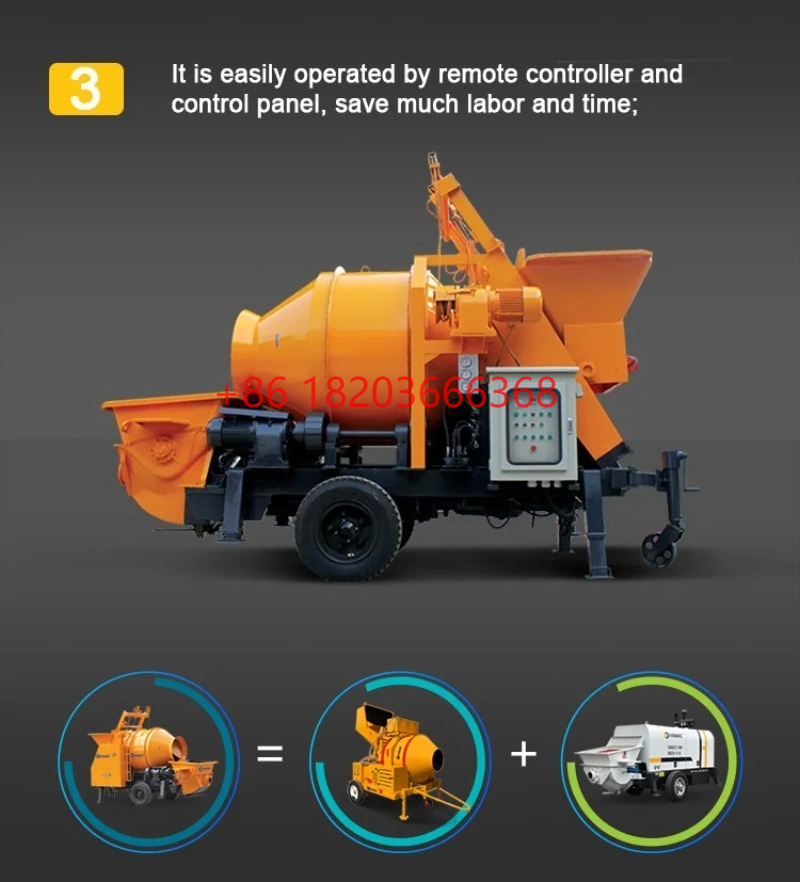 Concrete Mixer Machine - Bomba mezcladora de hormigón personalizada, máquina