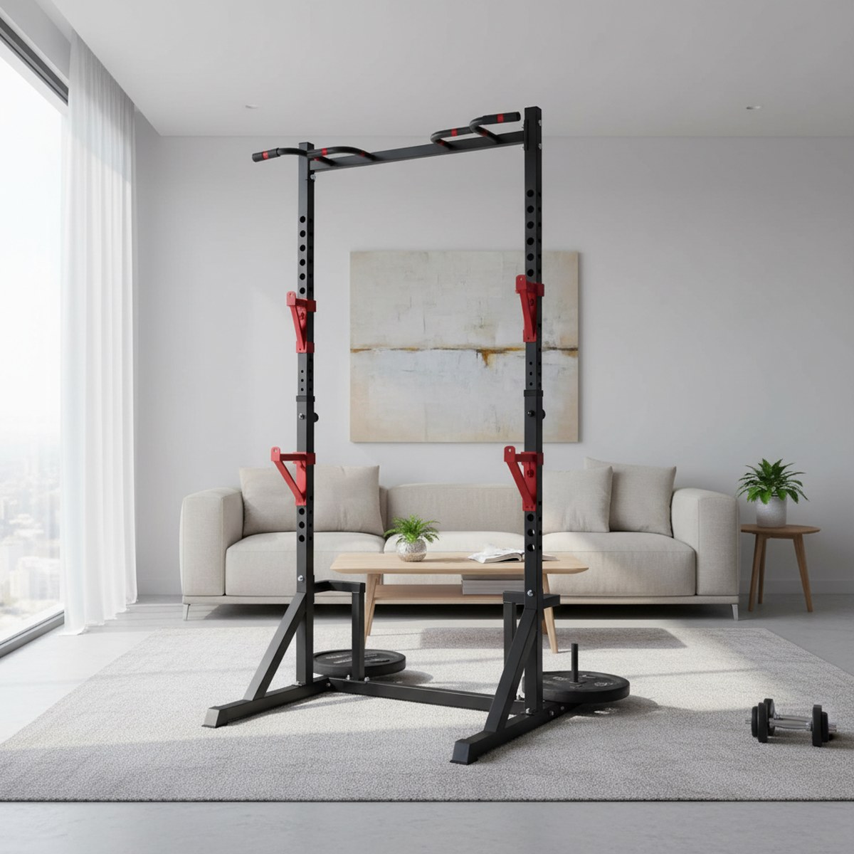 Rack de fuerza ajustable con b - Heavy Equipment In reseña y precio