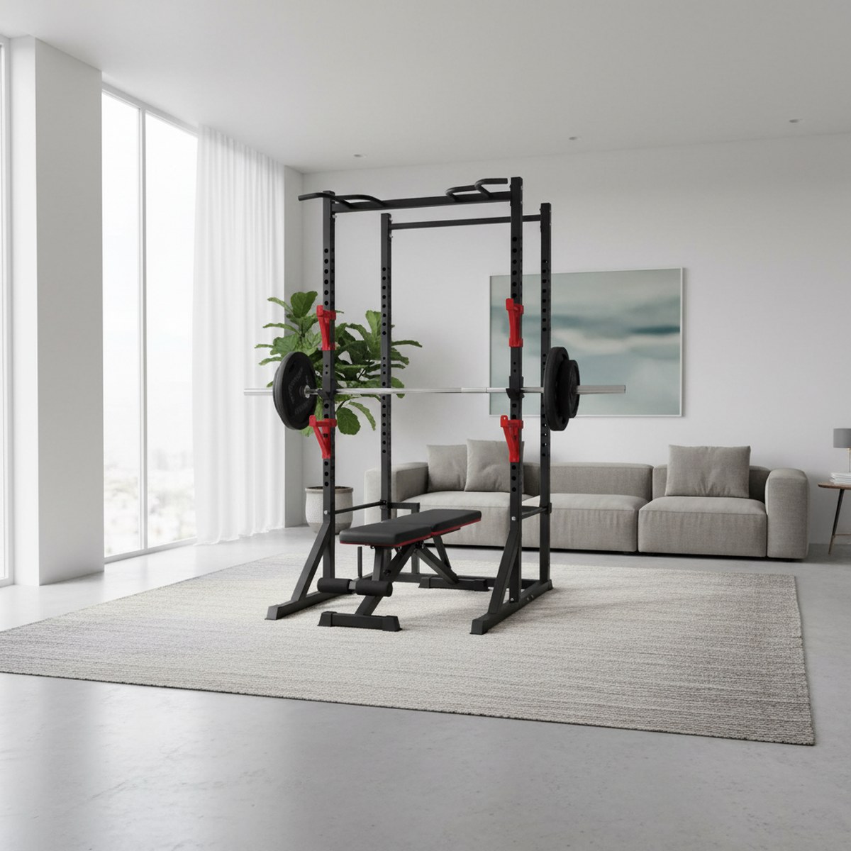 Rack de fuerza ajustable con b - Heavy Equipment In reseña y precio