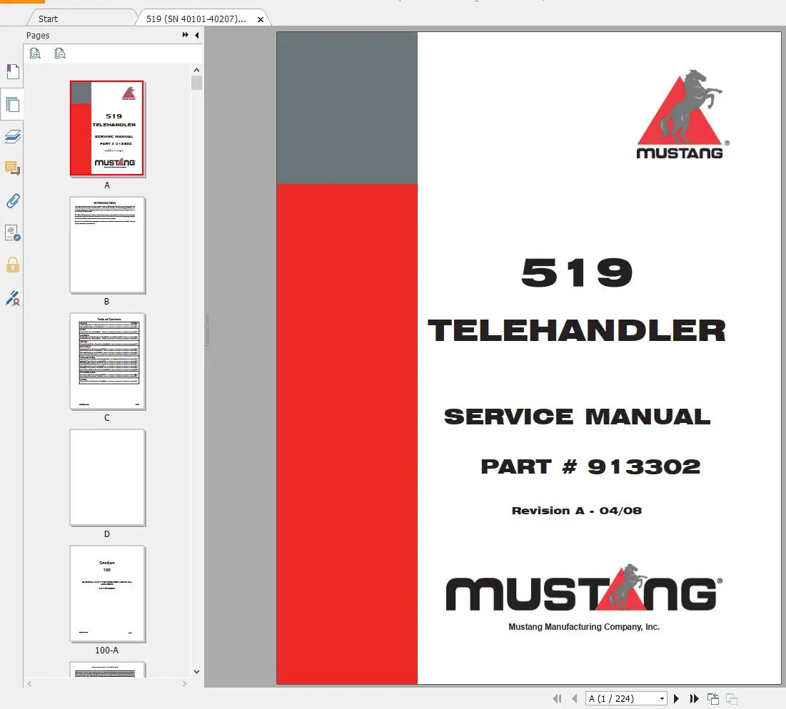 AutoDVD Mustang Maquinaria Equ - Heavy Equipment In reseña y precio
