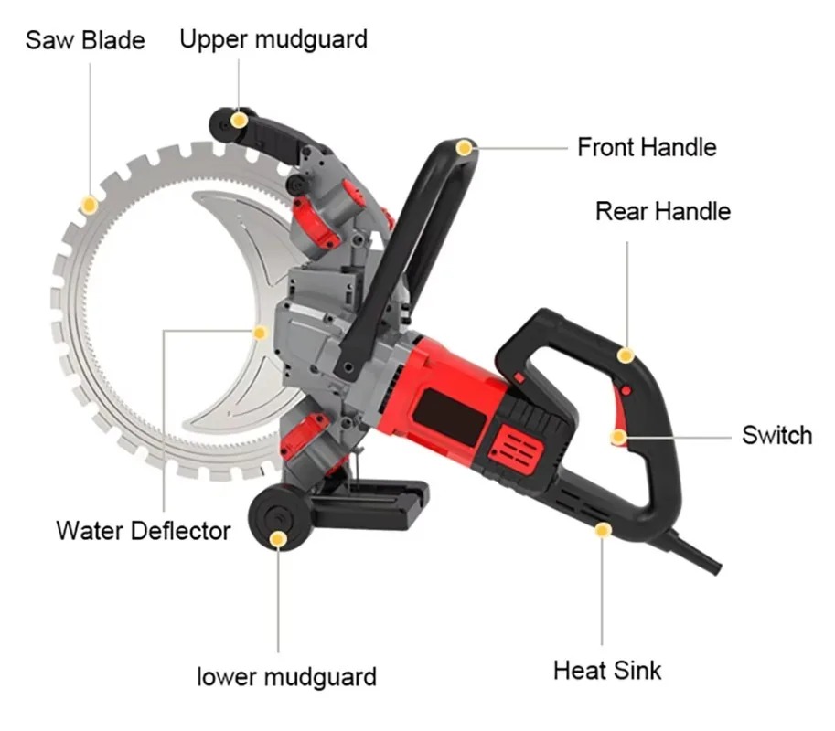 Sierra Circular Eléctrica para - Electric Concrete Cutter reseña y precio