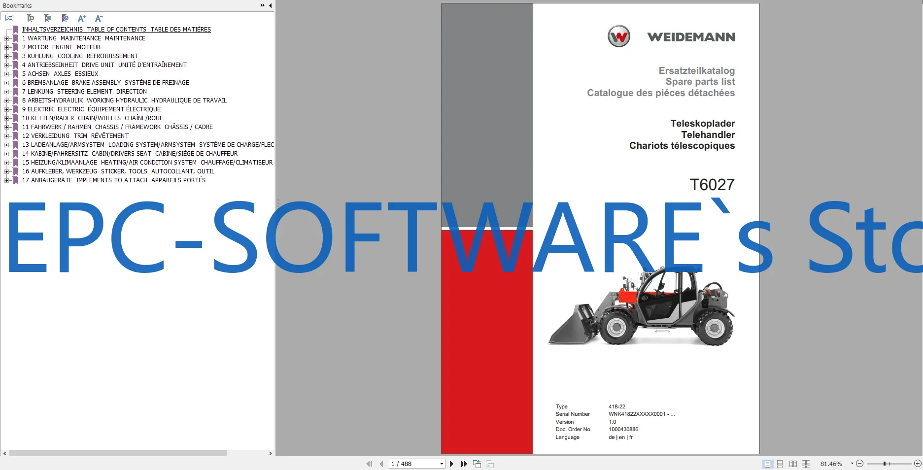EPC-SOFTWARE Catálogo de repue - Heavy Equipment Software reseña y precio