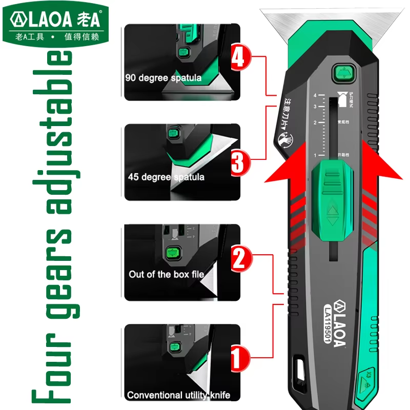 LAOA Cuchillo multiusos de 4 v - Heavy Equipment Scraper reseña y precio