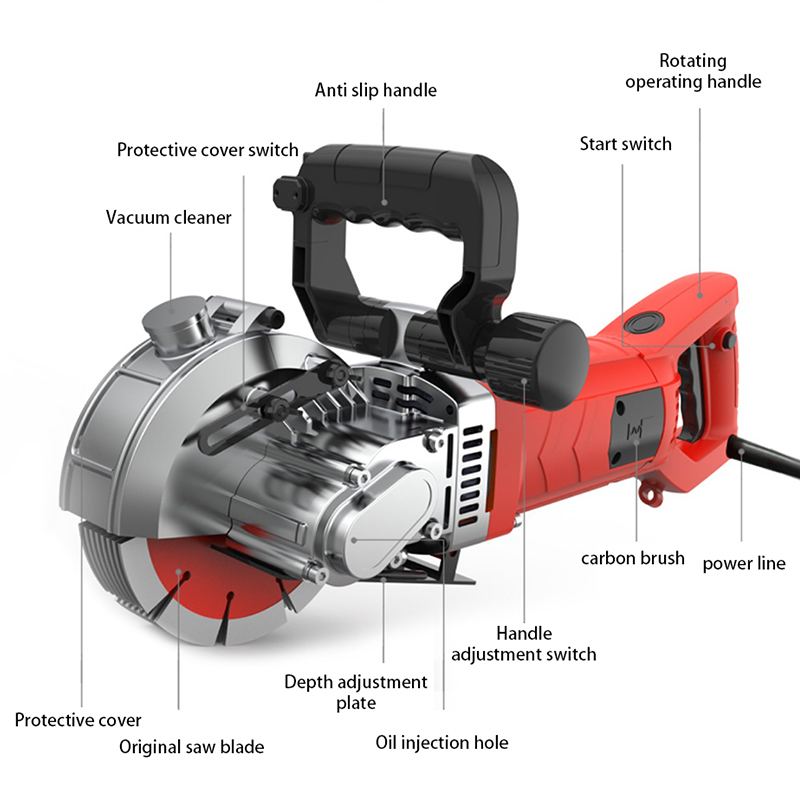 Máquina Ranuradora Eléctrica d - Electric Concrete Cutter reseña y precio